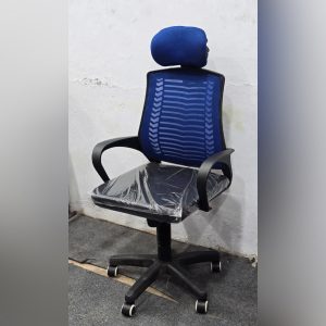 V Mesh Chair -Blue Black Colour