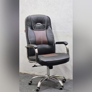 Boss Chair SS – Main Black + Coffee