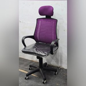 V Mesh Chair - Purple Black Colour