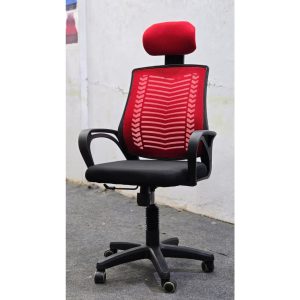 China V Mesh Chair – লাল কালার