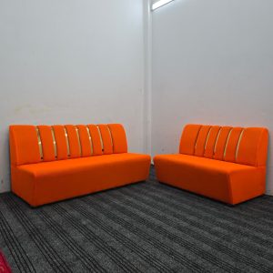 Mesh Sofa Set 3+2 Set - Orange Colour
