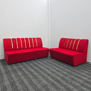 Mesh Sofa Set 3+2 Set - Red Colour