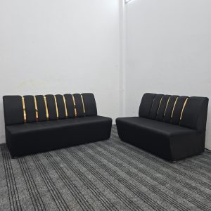 Mesh Sofa Set 3+2 Set - Black Colour